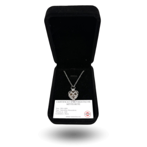 Pendentif cœur argenté – bijou avec NWA 14093